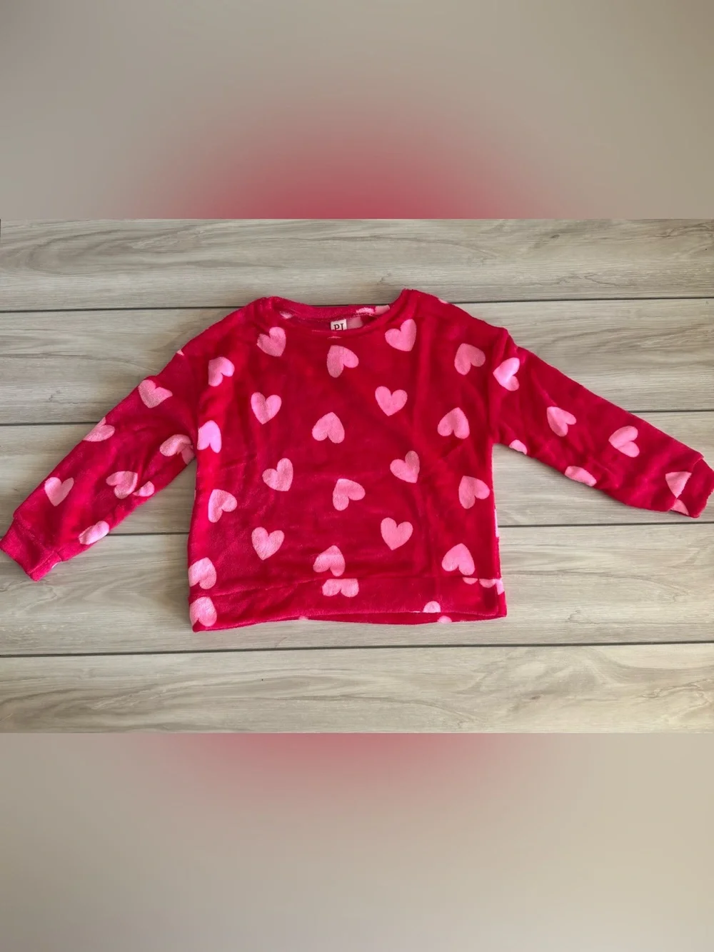 The Children’s Place Cozy Fleece Heart Pajamas Red Large NWT IN PACKAGE